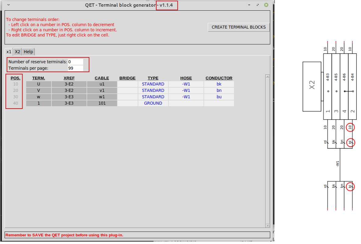 New Version Launched V 1 1 4 Page 1 Terminal Block Generator Qelectrotech