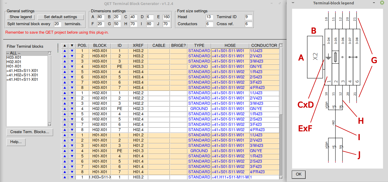 New version available (1.2.4) (Page 1) — Terminal block generator